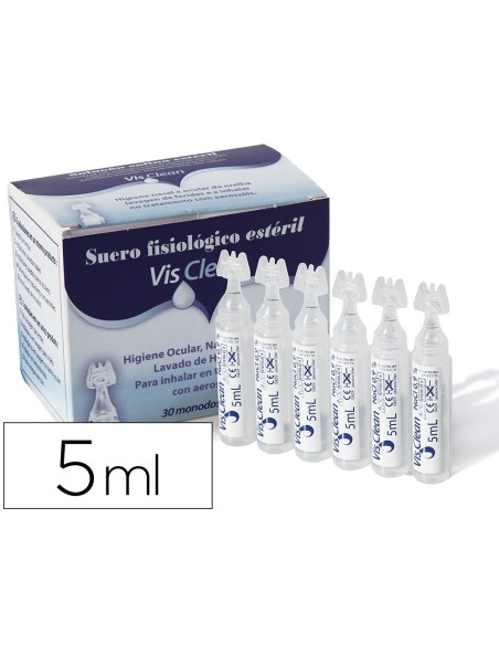 SUERO FISIOLOGICO ESTERIL SENTIDOS MONODOSIS 5 ML CAJA 30 UD. SUERO FISIOLOGICO ESTERIL SENTIDOS MONODOSIS 5 ML CAJA 30 UD.