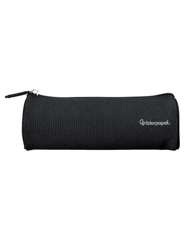 ESTUCHE PORTATODO LIDERPAPEL CLASSIC CILINDRICO ANCHO 210X70MM NEGRO
