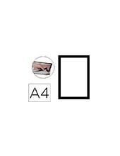 MARCO PORTA ANUNCIOS Q-CON MAGNETO A4 DORSO ADH.REM.NG.PACK 2 KF22366 2