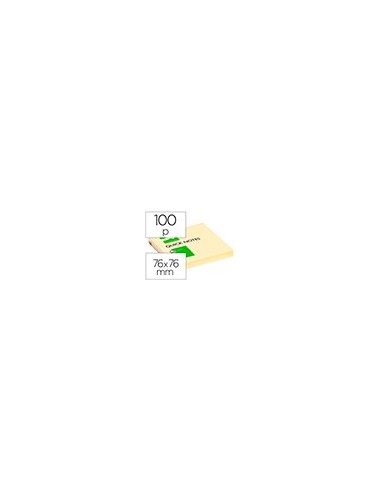 BLOC NOTAS ADH. Q-CON. 75X75MM 100H. AM. BLOC NOTAS ADH. Q-CON. 75X75MM 100H. AM.