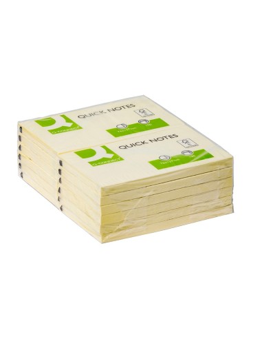 BLOC NOTAS ADH. Q-CON. 75X125MM 100H. AM. BLOC NOTAS ADH. Q-CON. 75X125MM 100H. AM.