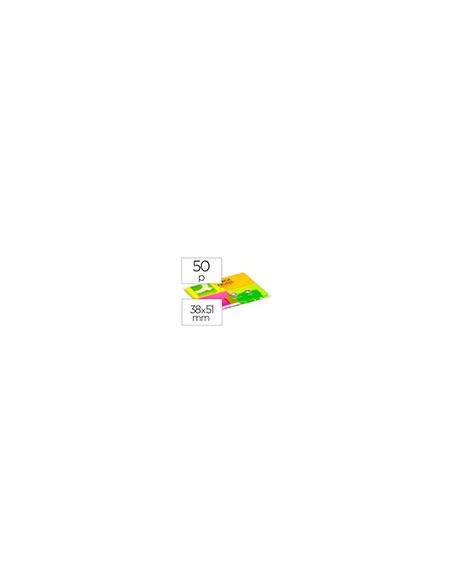 BLOC NOTAS ADH. Q-CON. 40X50MM 4UD 50H. COL. SURT. FLUOR BLOC NOTAS ADH. Q-CON. 40X50MM 4UD 50H. COL. SURT. FLUOR