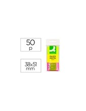 BLOC NOTAS ADH. Q-CON. 40X50MM 3UD 50H. COL. SURT. 2