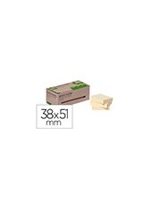 BLOC NOTAS ADH. QUITA PON Q-CON.38X51MM 100%  RECICLADO AM. CAJA CAR 2