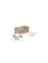 BLOC NOTAS ADH. QUITA PON Q-CON.76X76MM 100% PAPEL RE AM. CAJA CARTON 2