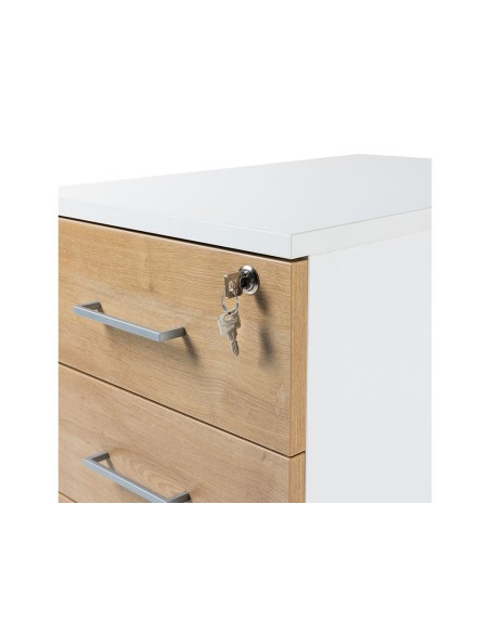 CAJONERA ROCADA TRES CAJ.SERIE STORE 58X40X59,5 CM AW04 BL./BL.