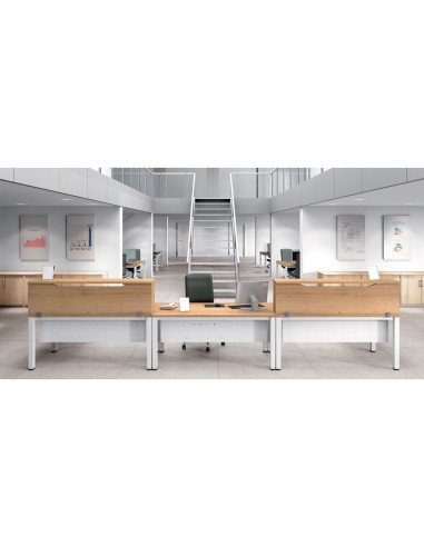 MOSTRADOR ALTILLO ROCADA METAL EXECUTIVE 160X30X40CM.AW04 BL./BL.