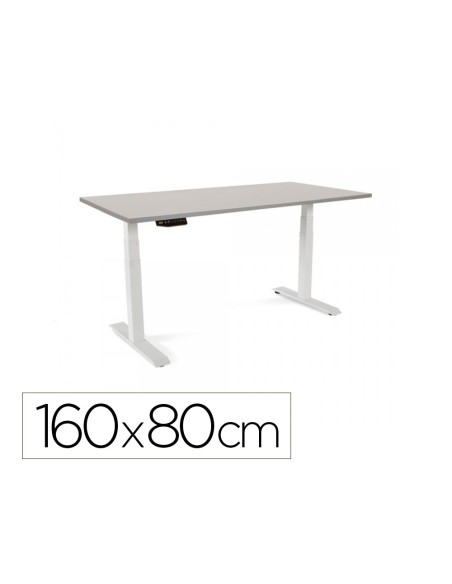 MESA OFICINA ROCADA WORK 2002AB02 ALUMINIO/GRIS 160X80 CM MESA OFICINA ROCADA WORK 2002AB02 ALUMINIO/GRIS 160X80 CM