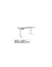 MESA OFICINA ROCADA WORK 2002AB02 ALUMINIO/GRIS 160X80 CM 2
