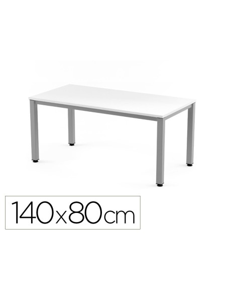 MESA OFICINA ROCADA EXECUTIVE 2001AD04 ALUMINIO/BL.140X80 CM MESA OFICINA ROCADA EXECUTIVE 2001AD04 ALUMINIO/BL.140X80 CM