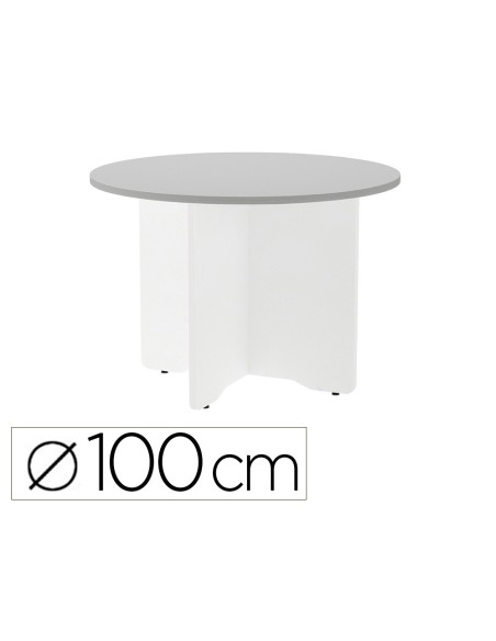 MESA ROCADA RED.3005AW02 EST.MADERA ASPAS BL.TABLERO GRIS 100CM MESA ROCADA RED.3005AW02 EST.MADERA ASPAS BL.TABLERO GRIS 100CM
