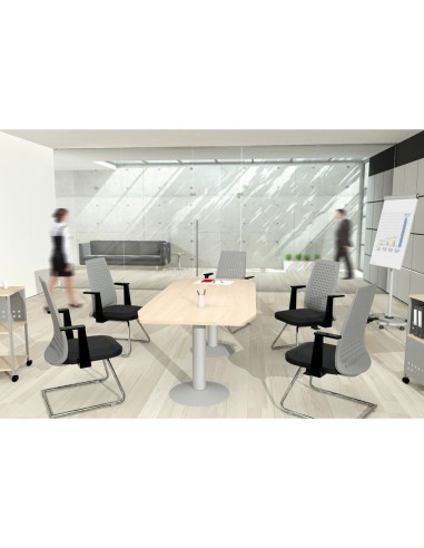 MESA REUNION MEETING 3003AT01 ESTR.AL.TABLERO HAYA 220X100X72CM