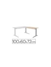 ALA MESA ROCADA METAL 60X 100 CM DER. O IZQ. AC01 ALUMINIO/ HAYA 2