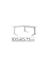 ALA MESA ROCADA METAL 60X 100 CM DER. O IZQ. AC02 ALUMINIO/ GRIS 2