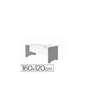 MESA ROCADA WORK 160X120 CM DERECHA ACABADO AB04 ALUMINIO/BL 2051AB04 2