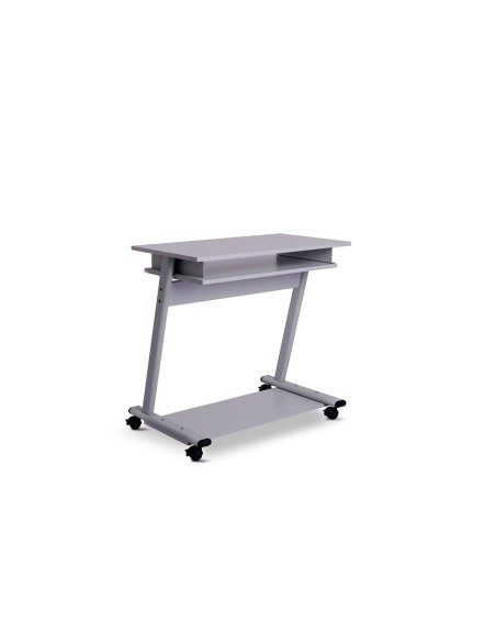 MESA PC ROCADA RD-9100 SIST. BLOQ.  RUEDAS EST.MET.BAND.TECL EXTRABLE