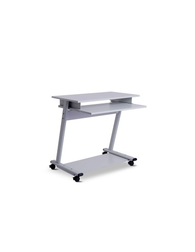 MESA PC ROCADA RD-9100 SIST. BLOQ.  RUEDAS EST.MET.BAND.TECL EXTRABLE