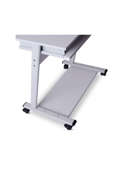 MESA PC ROCADA RD-9100 SIST. BLOQ.  RUEDAS EST.MET.BAND.TECL EXTRABLE