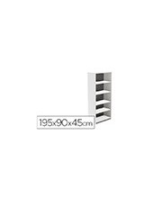 ARMARIO ROCADA 5 EST.SERIE STORE 195X90X45 CM AW04 BL./BL. 2