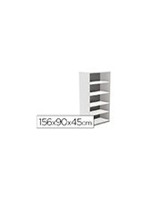 ARMARIO ROCADA 4 EST.SERIE STORE 156X90X45 CM AW04 BL./BL. 2