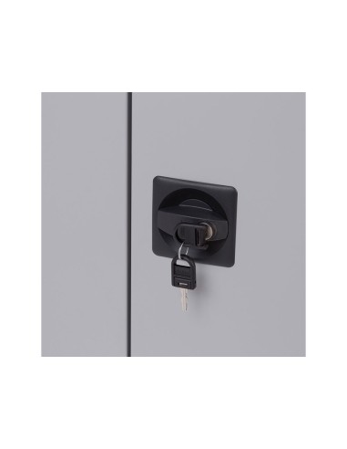 ARMARIO MET.ROCADA 2 PB UNA BALDA 90X70X45 CM AC00 GRIS/GRIS