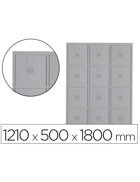 TAQUILLA MET.ROCADA 400 3 MODULOS X 4 PUERTAS GRIS 1210X500X1800MM TAQUILLA MET.ROCADA 400 3 MODULOS X 4 PUERTAS GRIS 1210X500X1800MM