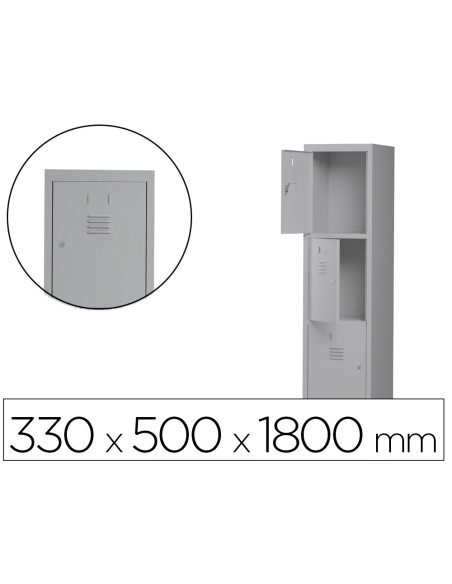TAQUILLA MET.ROCADA 300 1 MODULO 3 PUERTAS GRIS 330X500X1800MM TAQUILLA MET.ROCADA 300 1 MODULO 3 PUERTAS GRIS 330X500X1800MM