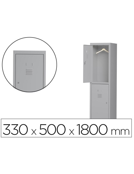 TAQUILLA MET.ROCADA 300 1 MODULO 2 PUERTAS GRIS 330X500X1800MM TAQUILLA MET.ROCADA 300 1 MODULO 2 PUERTAS GRIS 330X500X1800MM