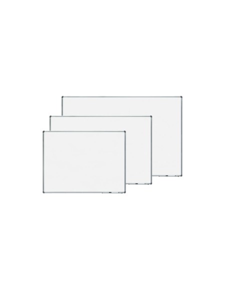 PIZARRA BLANCA VIT.MAGNETICO MARCO AL. CANTO PVC 240X120 CM C/BANDEJA
