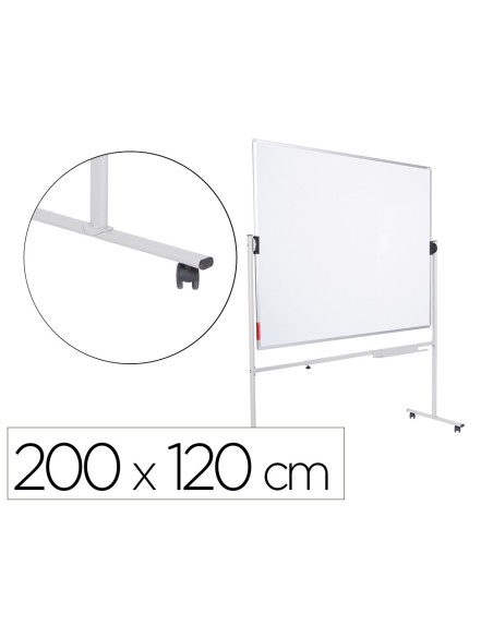 PIZARRA BL.ROCADA ACERO LACADO MAG. AL.DOBLECARA VOLTEABLE 120X200CM PIZARRA BL.ROCADA ACERO LACADO MAG. AL.DOBLECARA VOLTEABLE 120X200CM