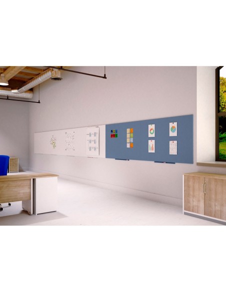 PIZARRA ROCADA LACADA MAGNETICA 55X75 CM AZ.