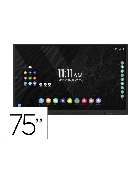 PANTALLA INTERAC. ROCADA CR.TEMPLADO 75"TACTIL WIFI ALTAV. USB PANTALLA INTERAC. ROCADA CR.TEMPLADO 75"TACTIL WIFI ALTAV. USB