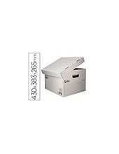 CONTENEDOR LIDERPAPEL CARTON AUTO 4 CAJAS 430X383X265MM BLANCO 2