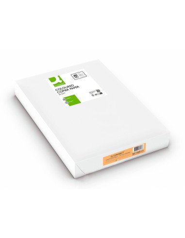 PAPEL COLOR Q-CONNECT DIN A3 80GR NARANJA NEON PAQUETE DE 500 HOJAS