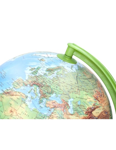 GLOBO TERRAQUEO  LUZ FISICO POLITICO DIAMETRO 26 CM