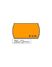 ETIQUETAS METO ONDUL.26X12MM PVP NJ. FLUOR ADH.2 ROLLO 1500 ETIQUETAS 2