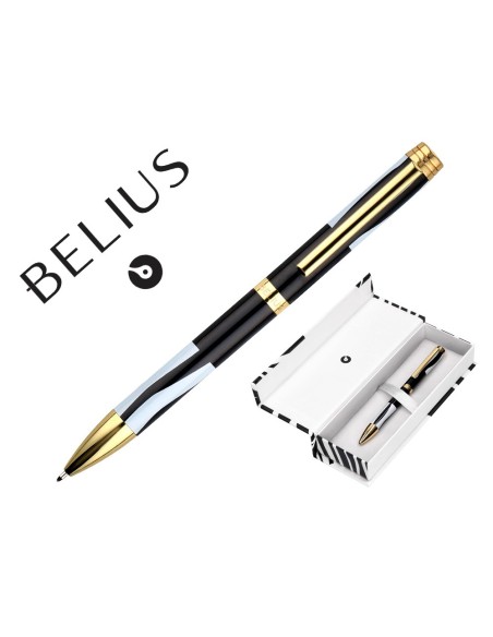 BOLIGRAFO BELIUS DUALITA CUERPO NG.COLOR BL.TINTA AZ. CAJA DISEÑO BOLIGRAFO BELIUS DUALITA CUERPO NG.COLOR BL.TINTA AZ. CAJA DISEÑO