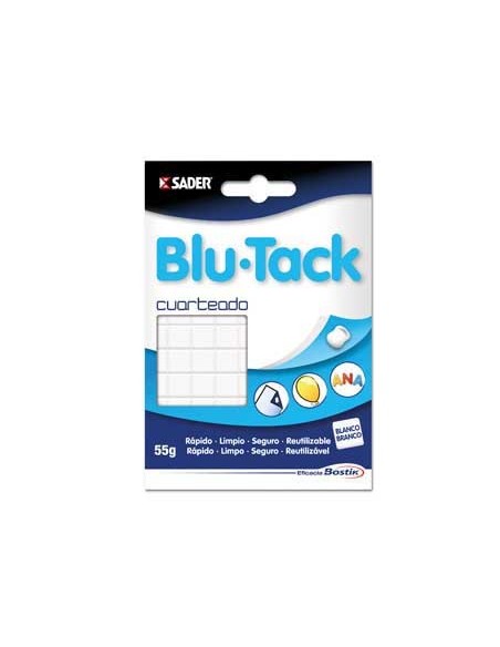 SUJETACOSA MASILLA BOSTIK BLU TACK BLANCO CUARTEADO SUJETACOSA MASILLA BOSTIK BLU TACK BLANCO CUARTEADO