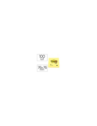 BLOC NOTAS ADH. POST-IT 76X76MM 100H. AM. BLOC NOTAS ADH. POST-IT 76X76MM 100H. AM.