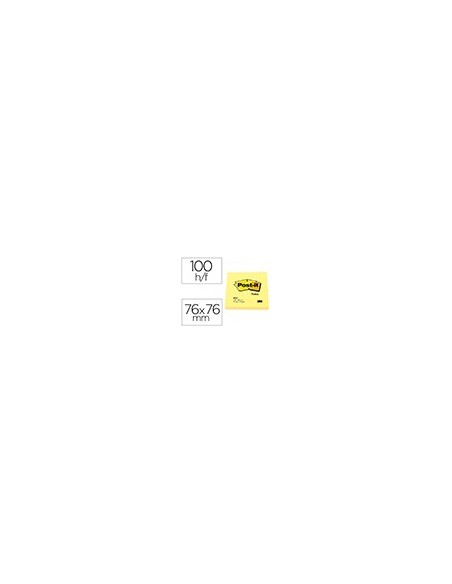 BLOC NOTAS ADH. POST-IT 76X76MM 100H. AM. BLOC NOTAS ADH. POST-IT 76X76MM 100H. AM.