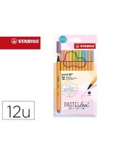 ROTULADOR STABILO FIBRA POINT 88 PASTEL LOVE  CARTON 12 UD.SURT.