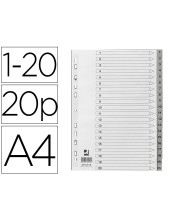 SEP.NUMERICO Q-CON.PLASTICO 1-20 JUEGO 20 SEP.A4 MULTITALADRO