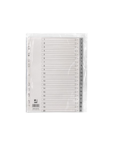 SEP.NUMERICO Q-CON.PLASTICO 1-20 JUEGO 20 SEP.A4 MULTITALADRO