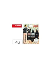 ROTULADOR STABILO BOSS PASTEL FLUOR.70 NATURE COLORS  4 UD.SURT. 2