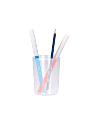 CUBILETE PORTALAPICES Q-CON.TPTE.PLASTICO DIAMETRO 75MM ALTO 100MM CUBILETE PORTALAPICES Q-CON.TPTE.PLASTICO DIAMETRO 75MM ALTO 100MM
