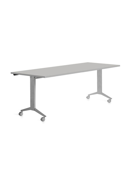 MESA OFICINA ROCADA 180X80CM TABLERO ABATIBLE 90 FD02 ALUMINIO/GRIS MESA OFICINA ROCADA 180X80CM TABLERO ABATIBLE 90 FD02 ALUMINIO/GRIS