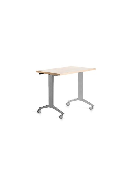 MESA OFICINA ROCADA 120X60CM TABLERO ABATIBLE 90 FD01 ALUMINIO/HAYA MESA OFICINA ROCADA 120X60CM TABLERO ABATIBLE 90 FD01 ALUMINIO/HAYA