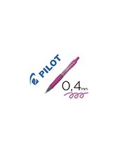 BOLIGRAFO PILOT G-2 PIXIE ROSA TINTA GEL RETRACTIL SUJECION CAUCHO 2