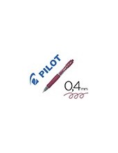 BOLIGRAFO PILOT G-2 PIXIE BURDEOS TINTA GEL RETRACTIL SUJECION CAUCHO 2