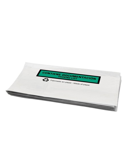 SOBRE AUTOADH Q-CON.PORTADOC MULTILINGUE 240X135MM S/VENTANA 100 UD. SOBRE AUTOADH Q-CON.PORTADOC MULTILINGUE 240X135MM S/VENTANA 100 UD.